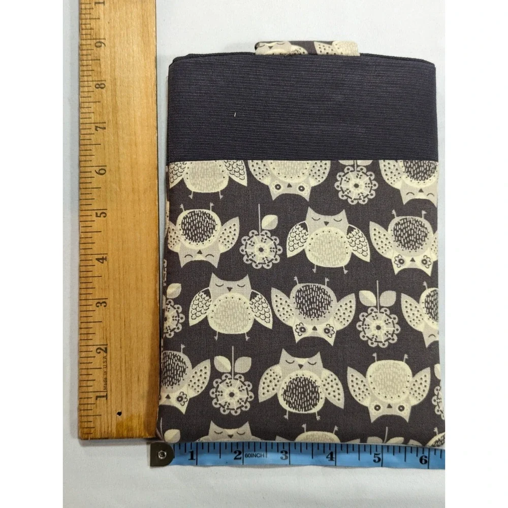 Owl‎ Design Handmade Kindle, Tablet Padded  / Pouch by: Theresa Creations 8x6